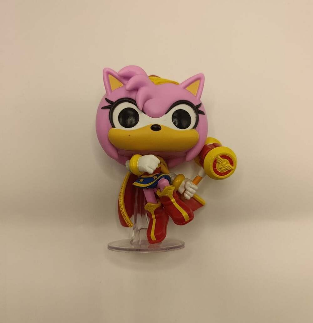 Funko POP! DC Heroes Sonic As Flash Tails Cyborg Green Lantern Silver Diamond